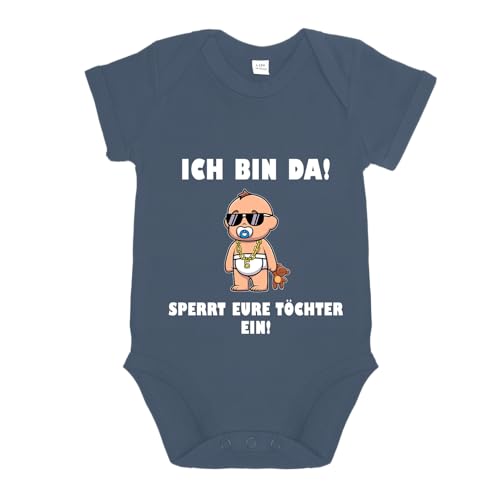 LIEBTASTISCH - Ich bin da! Sperrt eure Töchter ein! - Baby body kurzarm -...