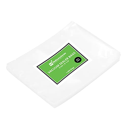 Image of Restaurantware Fresh Hero 6 x 8 Inch Vacuum Sealer Bags 100 Food Storage Bags - 3 mil Thick Microwavable Clear Plastic Sous Vide Bags Freezable For Storing Food Or Sous Vide Cooking