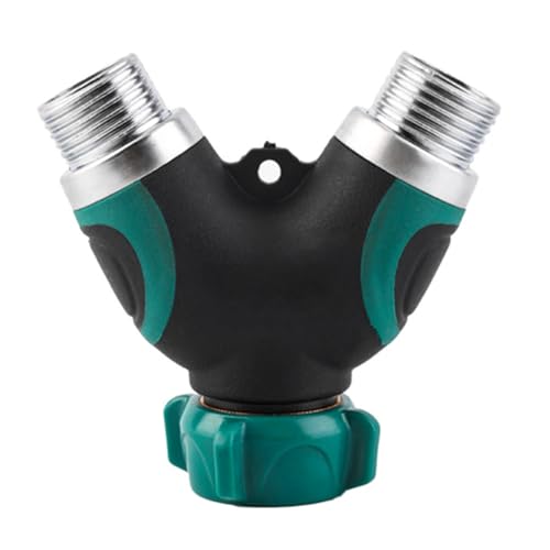 ZONADAH 2 Way Garden Hose Splitter Hose Y Splitter 3/4 inch Threaded Heavy Duty Garden Diverter Y Metal Hose Connector Faucet Adapter for Garden Farm Watering - Image 3