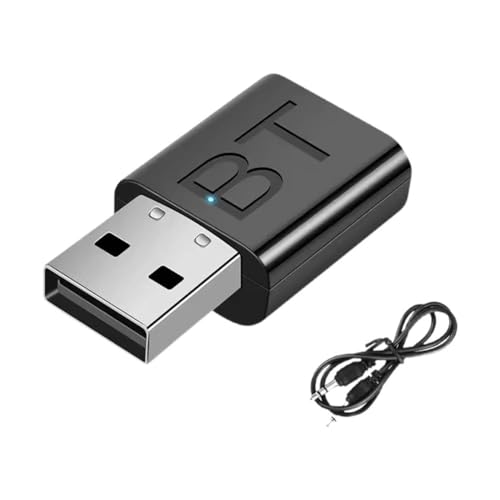 Receptor USB Bluetooth transmisor para coche, adaptador de audio Bluetooth 5.0, convertidor Bluetooth y reproductor 2 en 1