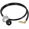 SHINESTAR 5FT Propane Regulator Hose for Blackstone 17 & 22 Inch Flat Top Griddle, Connect to Large Propane Tank