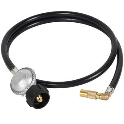 SHINESTAR 5FT Propane Regulator Hose for Blackstone 17 & 22 Inch Flat Top Griddle, Connect to Large Propane Tank