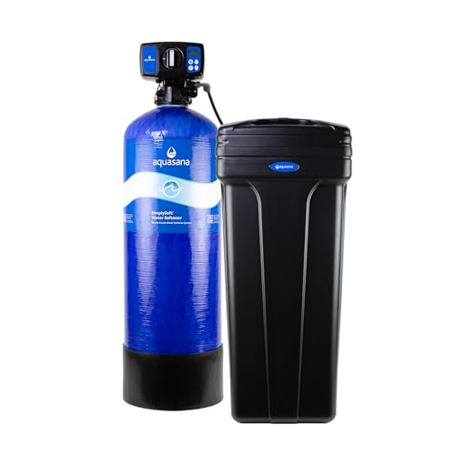 Aquasana SimplySoft® 60,000 Grain Water Softener - Whole House Hard Water Reduction - Base Tank &...