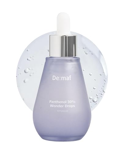 De:maf Panthenol 30% Wonder Drops Ampoule, Panthenol 30% and Evening Primrose Extract for Instant Calming, Suitable for All Sensitive Skin, Korean Skincare