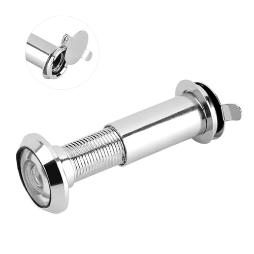 Set de 6 Mirillas para Puerta, Vista Amplia 220 Grados, Longitud Ajustable para Puertas de 35-55mm, Seguridad para Hogar y Apartamento miniatura 7