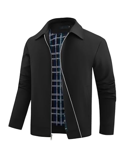 Autsel Chaquetas de Hombre Chaquetas Cortavientos Ligeras Chaqueta de Béisbol Informal Ropa Deportiva de Verano al Aire Libre Negro L | Ya disponible en tu tienda friki favorita! En mundofriki.es!