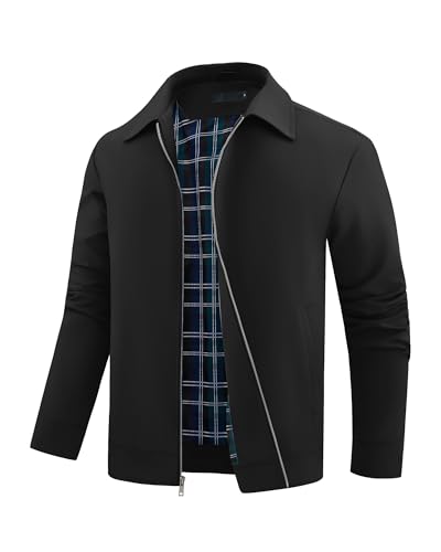 Autsel Blouson Homme Veste Décontracté à Col Montant Jacket Automne Vestes Bomber Manteaux...