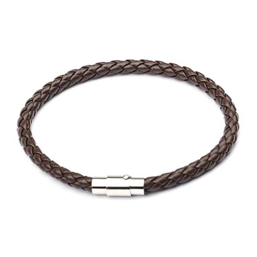 Regard L 2 Piezas de Corea Hombres Tejida de Acero Inoxidable de Cuero Trenzado Pulsera Trenzada a Mano Cadenas Colores Mezclados aleatoriamente