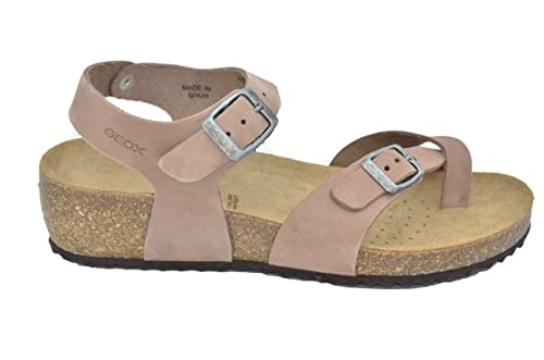 Geox - Infradito d sthellae Nabuk - 35 - Taupe