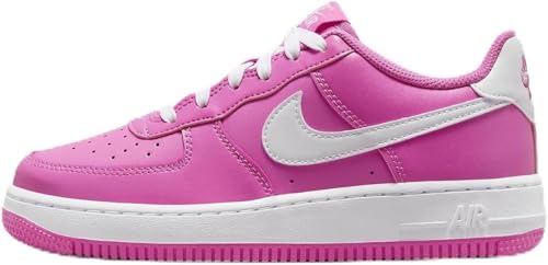 Nike Air Force 1 Big Kids' Shoes (FV5948-600, Playful Pink/White) Size 6
