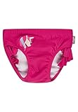 Sterntaler Badehose Einhorn – Baby- & Kinderschwimmhose aus Bademodenstoff mit Elasthan, Einhorn-Print, Volants, Kordelzug am Innenbund und UV-Schutz 50+ – Purpur, Größe 104
