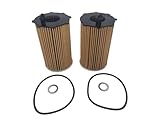 Genuine OEM 26320-3CAA0 Service Kit - Oil Filter(2pcs), Compatible With Hyundai Azera 12-17 Santa
