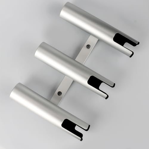 Marinebaby Fishing Boat Rod Holder Aluminum,3 Link Tube Aluminum Rod Rack, Suit Boats & Yacht