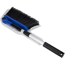 Camco Adjustable Broom and Dustpan - Portable & Compact Full Size Broom - Adjusts from 24-52 Inches, Ideal for RV, Marine, and Home Use 43623-A