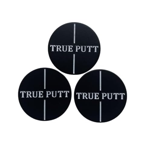True Putt Golf Ball Markers with Alignment Lines Cover