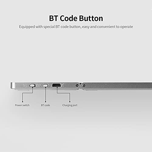 Teclado BT inalámbrico mini plegable para trabajar en cafeterías con Android 6