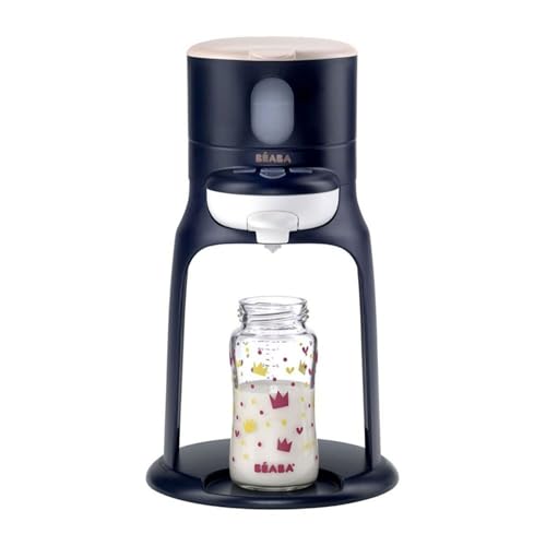 BÉABA preparador/calentador de botellas, dispensador de agua a temperatura precisa, instantáneo, rápido, función de baño, 2 temperaturas, calentador de botellas extraíble, BibExpresso, azul