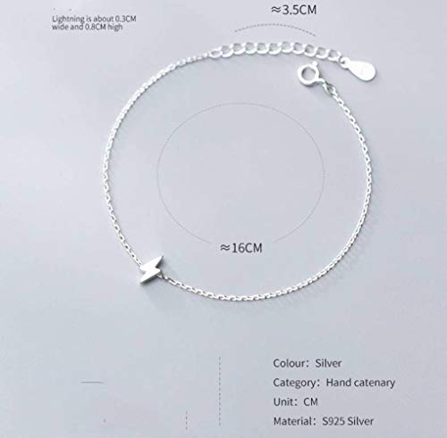 TYERY Braccialetto Mini Fulmine in Argento S925