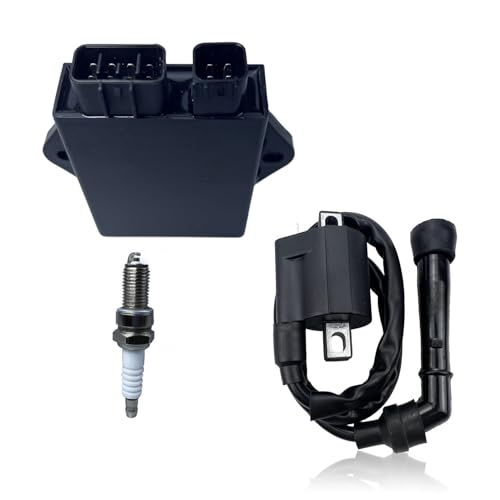 Image of Ignition Coil CDI BOX & Spark Plug for Yamaha Big Bear 350 1996-1999 Replace #4SH-85540-00-00 Wolverine 350 2000-2001 / Timberwolf 350 1997 / Kodiak 400 1996-1999 QINLANAP