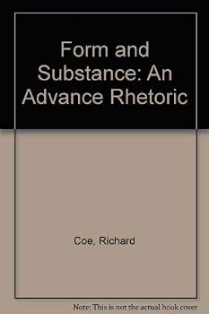 Hardcover Form and Substance: An Advance Rhetoric Book