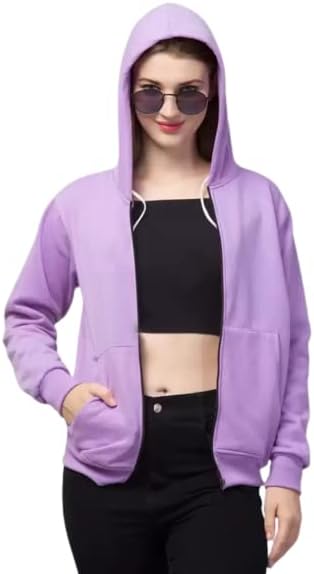 PDKFASHIONSHooded Zipper Sweatshirt for Women Regular fit Winter Wear Hooded Jacket Zipper Hoodie