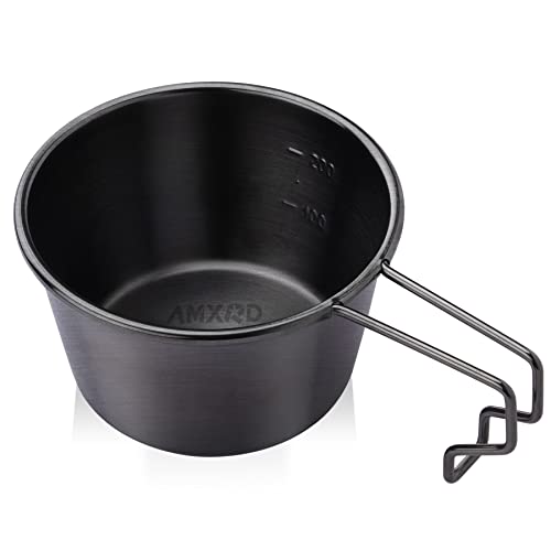 Amxrd Camping Sierra Cup, Glacier Drinking Mug, 304 Stainless Steel Camping Bowl, Premium Outdoor Pot, 10.1 Oz #TOP2