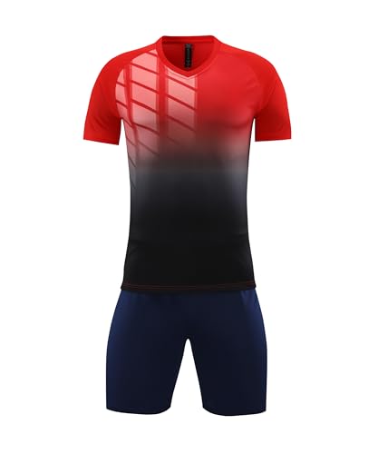 Image of M2C Kids Soccer Jersey Set Athletic Team Uniform Shirt and Shorts