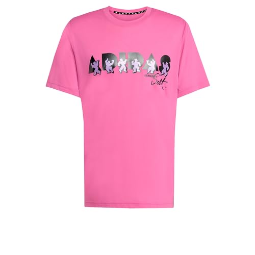 adidas Men's T-Shirt x Jeremy Scott, Lucid Fuchsia, L adidas Men's T-Shirt x Jeremy Scott, Lucid Fuchsia, L