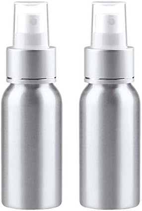Sdoot beauty Aluminum Spray Bottle 2oz, Fine Mist Spray Bottle 2 Pack, Mini Metal Spray Bottle, Refillable Empty Spray Bottles for Essential Oils, Travel