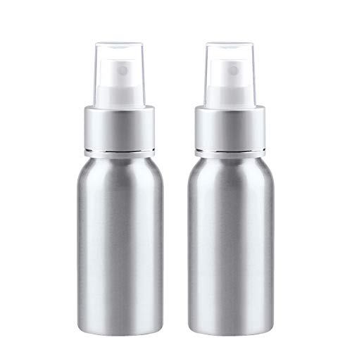Sdoot Beauty Aluminum Spray Bottle 2Oz, Fine Mist Spray Bottle 2 Pack, Mini Metal Spray Bottle, Refillable Empty Spray Bottles For Essential Oils, Travel #TOP1