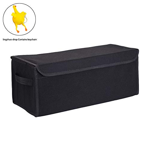 ATpart Organizador Del Coche, Bolsa De Almacenamiento Plegable Del Maletero De La Caja De Almacenamiento Del Automóvil Bolsa De Herramientas Plegable Para El Automóvil, SUV, Camión Y Más(Negro)