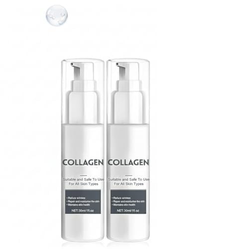 NALACAL New Collagen Anti-Aging Serum, Collagen Anti Aging Serum for Face, Collagen Anti Wrinkle Cream, Collagen Booster for Face with Hyaluronic Acid, Collagen Facial Essence for Women (2 bottles)
