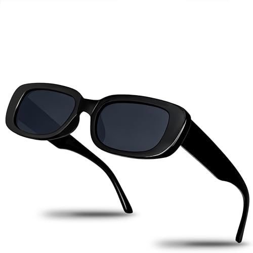 Netrox - Sonnenbrille Herren und Damen Unisex - Sunglasses, ETUI und Mikrofaser Beutel - UV Schutz 400 - Hochwertige Sportbrille - Schnelle Sonnenbrillen, Sunglasses Men, Techno, Rave Brille, Schwarz