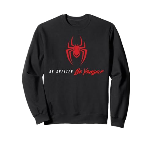 Sweat Miles Morales Spider-Man en coton noir pour adulte