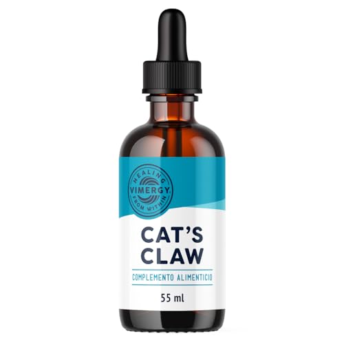 Vimergy Cat’s Claw – 55 ml, 27 Dosis – Uña de Gato Gotas – Extracto de Uña de Gato Líquido con Glicerina – Suplemento Vegano – Formulado sin Azucares o Aglutinantes – Sin OMG ni Gluten