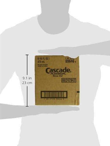 Miniatura 8 de Cascade Rinse Aid Platinum - Agente para lavavajillas, regular, 16 onzas líquidas (paquete de 6)