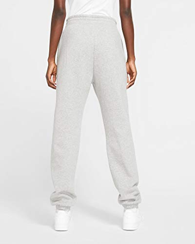 Nike Women's Sportswear Essential Fleece Pants, Dk Grey Heather/White, Large #TOP3