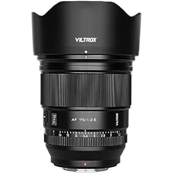 Lentes Para Sony A7C VILTROX 75mm F1.2 Pro APS-C Prime Objetivo Auto Focus Lenses for Sony E Mount Camera Objectif Lentes de cámara estándar FE Gran Apertura Lente Compatible para Sony a7 a7C a7III a7RIV a7RV a9 a6100