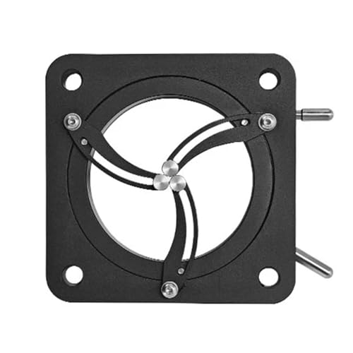 Soporte de lente coaxial contra desviaciones en experimentos ópticos de 3 garras