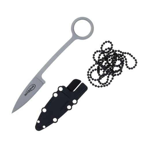 Image of Cold Steel Bird & Trout 2.25 inch Compact Lightweight Durable Japanese AUS8A Stainless Steel Fixed Blade Drop Point Outdoor Hunting Tactical One-Piece Neck Knife w /Resistant Secure-Ex Sheath