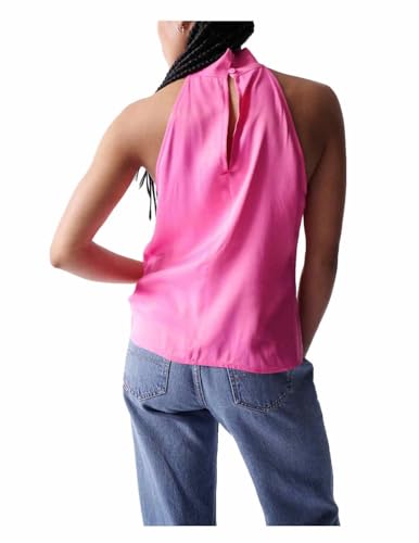 Salsa top halter satinado ideal para cenas y eventos de noche 2