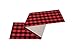 Artmag Christmas Table Runner Red Black Cotton Buffalo Check Plaid and Burlap Double Sided Reversible Table Runner for Holiday Christmas Table Decorations, 14 x 72 Inch