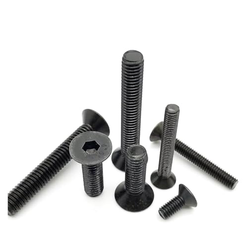 yaoqijie M1.6 M2 .5 M3 M4 M5 �u���b�N �O���[�h10.9 �X�`�[�� DIN7991 �Z�p�Z�p���t���M���Z�p�{���g �˂� lasting(20mm,M4 (10pcs))