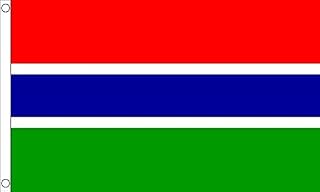 FlagSuperstore Gambia Flag - 5 x 3 FT - New 100% Polyester with Eyelets