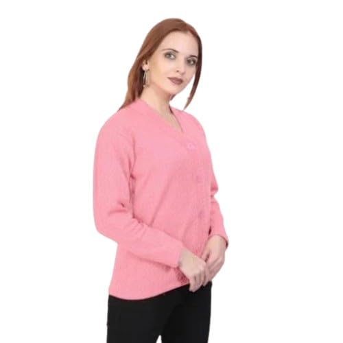 Solid Woolen Sweater for Women – Classic Round Neck-picture-43