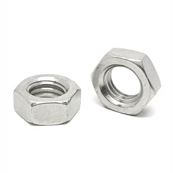 5 Pieces 3/4"-16 T304 18-8 Stainless Steel Hex Jam Nuts