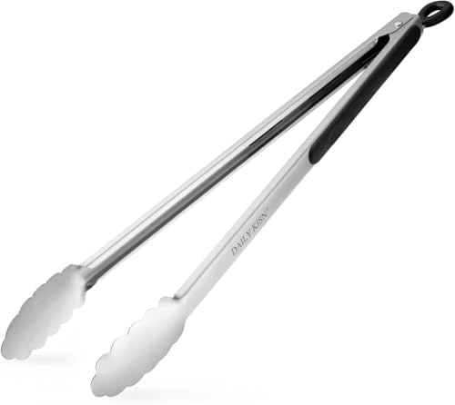 17 Inch Extra Long Stainless Steel BBQ Tongs
