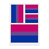 Azeeda 4 x 'Bisexual Pride Flag' Temporary Tattoos (TO00014726)