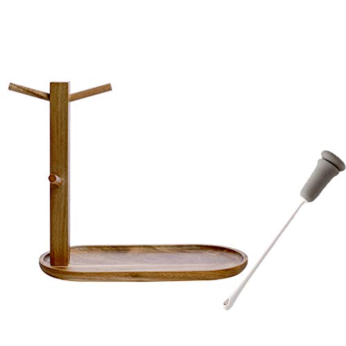 MNSSRN-KPQ Massivholz-Baum-Becherhalter, Abfluss Haushalts Cup Rack-Creative-Cup-Rack Lagerung Umweltschutz-Rack Schmuck Dekoration Gestell,B Cover