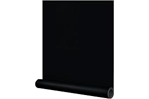 FUKU MON Black Wall Paper Peel and Stick for Wall Decoration